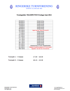 Treningsoversikt fredager høsten 2014